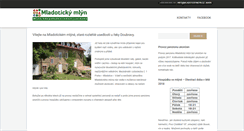 Desktop Screenshot of mladotickymlyn.cz